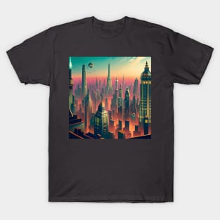 Art deco city art T-Shirt